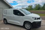 2022 Peugeot Partner 1,5 HDi 100hk L1, Nybilgaranti, Cruisekontroll, Hengerfeste